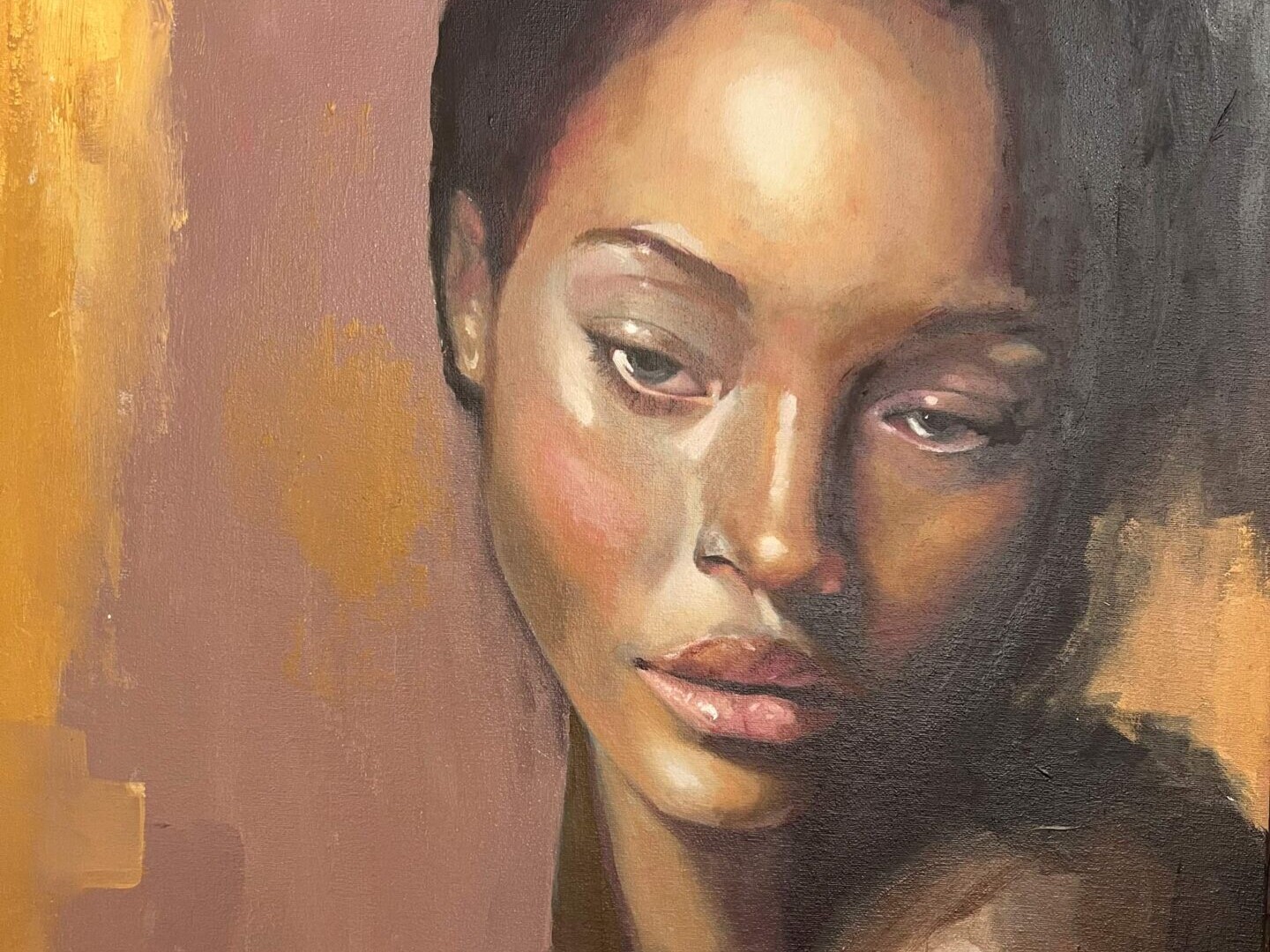 alex righetto black woman painting uai