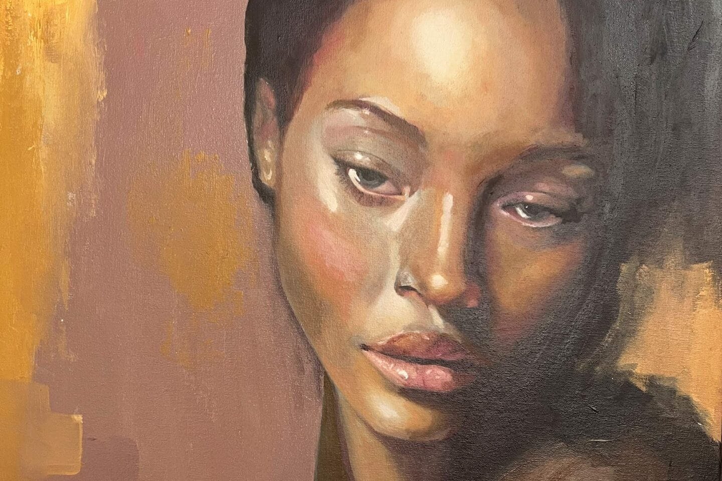 alex righetto black woman painting uai