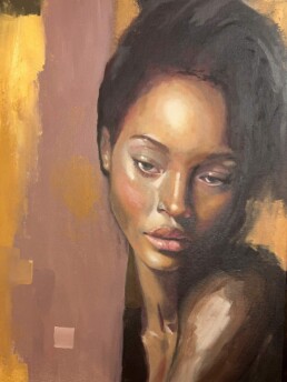 alex righetto black woman painting uai