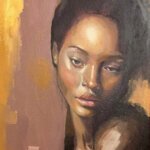 Exotic VenusIn 'Exotic Venus (Golden Tears)', Alex Righetto merges abstract expressionism with figurative art, creating a layered narrative of femininity and emotion. 