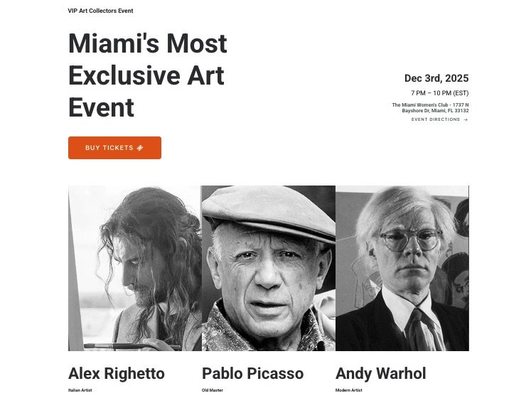 Art Basel Miami Events 2025: Tickets for my show 19 Screenshot 2025 11 24 at 1.54.48 PM