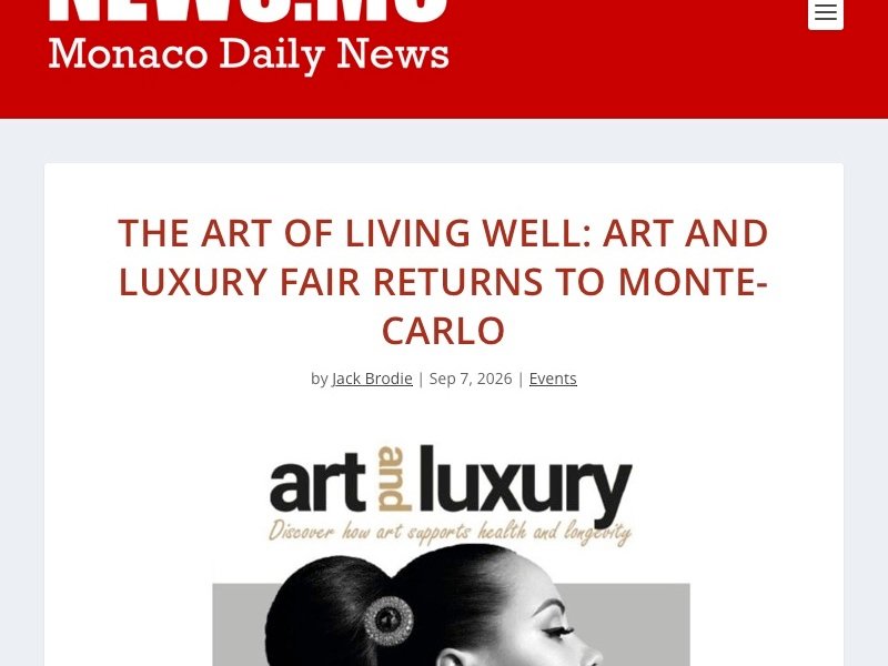 Alex Righetto featured by News.mc 33 The art of living well Art and Luxury Fair returns to Monte Carlo NEWS.MC Monaco News 2026 09 08 09 46 53 uai